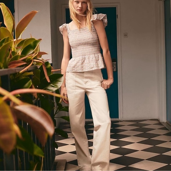 EUC Perfect Vintage Wide-Leg Cargo Pant: Utility Edition in Antique Cream, 32 - Picture 4 of 8